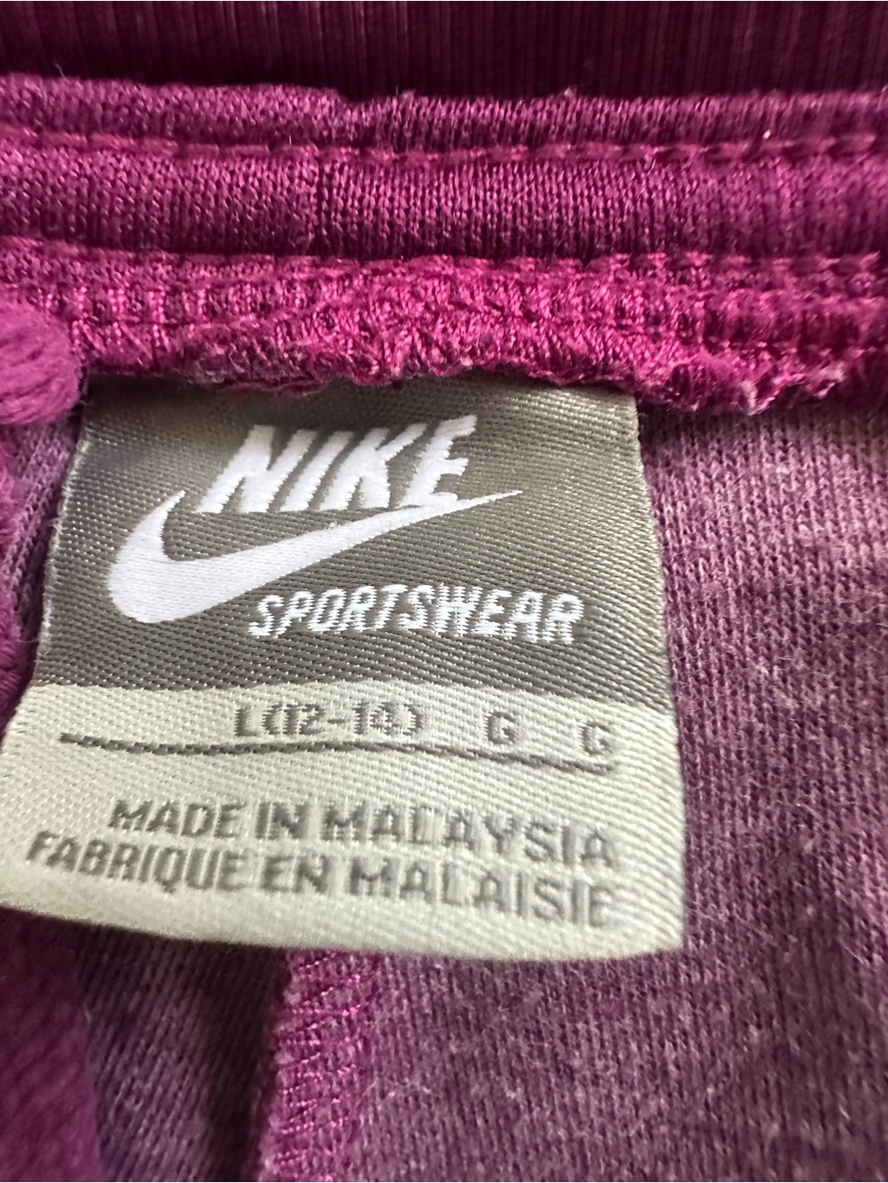 Nike Plus-Size Wide-Leg Sweatpants in Plum - Picture 8 of 9